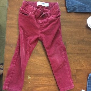 Maroon corduroy pants